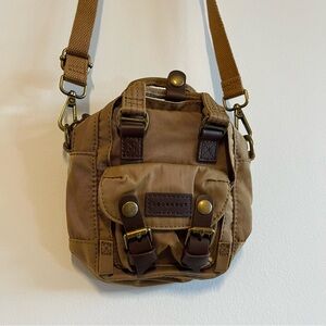 Doughnut Khaki Macaroon Tiny Crossbody Bag